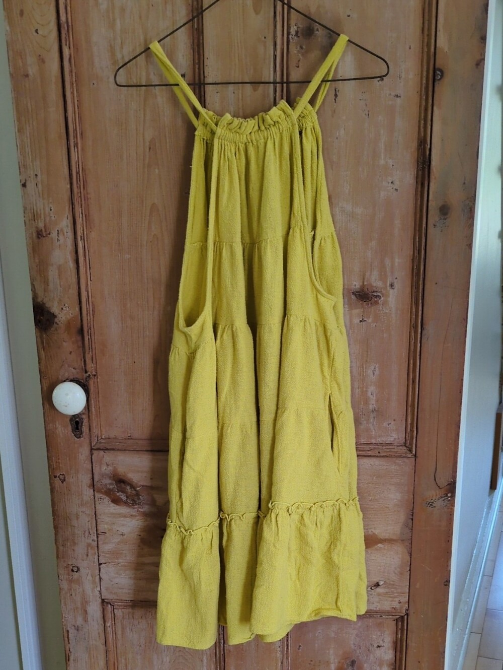 Free People Tiered Cotton Sundress With Pockets